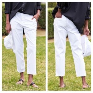 Frank & Eileen Wicklow Italian Chino in White